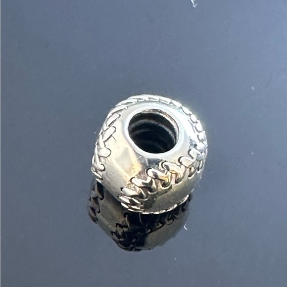 Pandora Baseball Sport Ball CHARM With Gift Pandora Box #102 - Picture 2 of 6